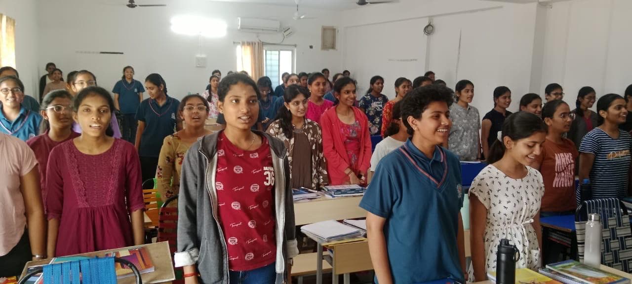 Students in a classroom session