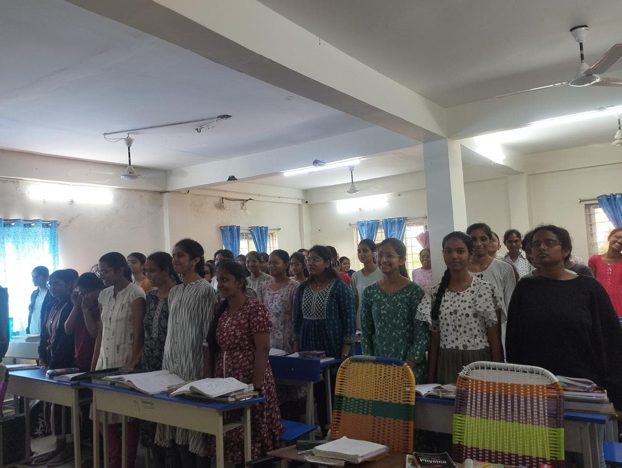 Students in a STEM classroom session